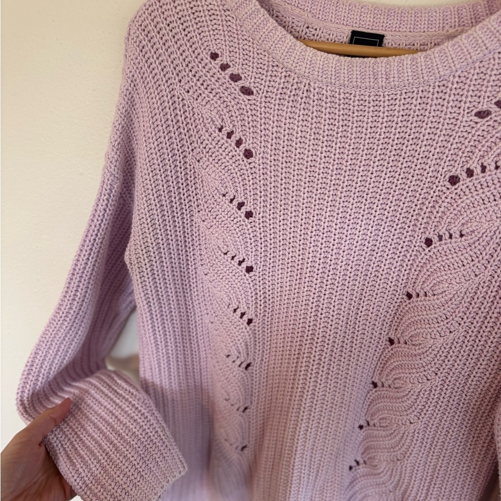 GAP Women's Light Purple Crew Neck Sweater L - Picture 7 of 8